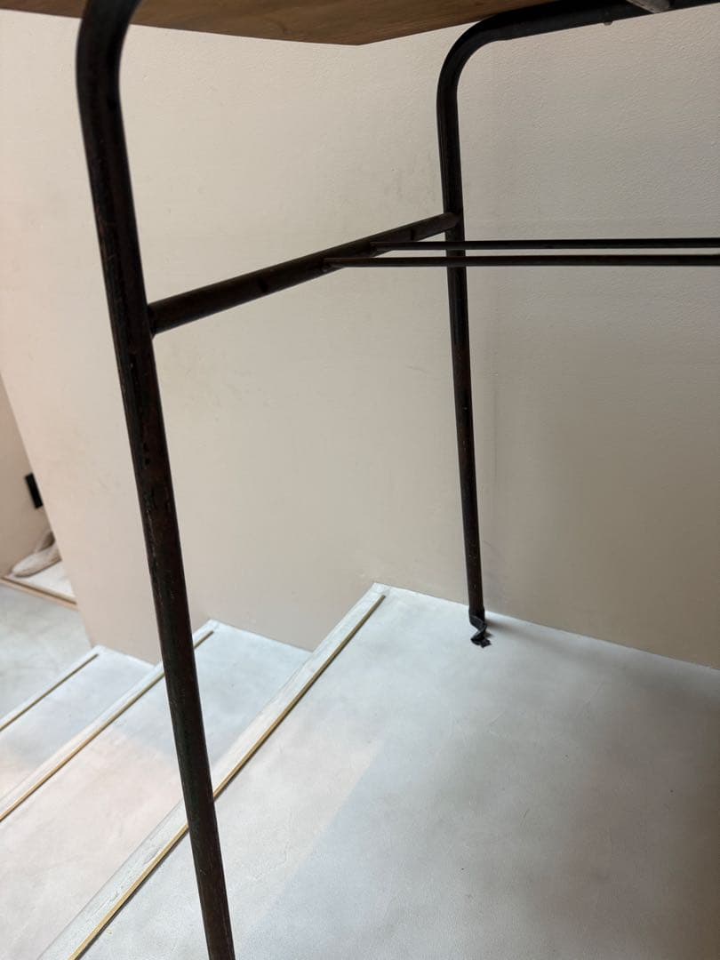 ヴィンテージ　木製　アイアン　テーブル