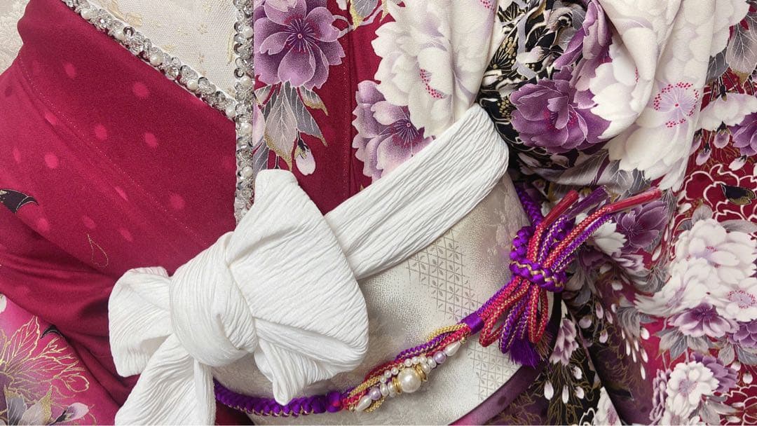 よしたか品 振袖6点セット　振袖フルセット　花柄. 成人式 正絹