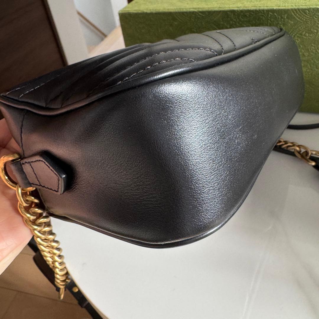 GUCCI青山店購入　GGマーモント　スモールカメラバッグ　ショルダーバッグ