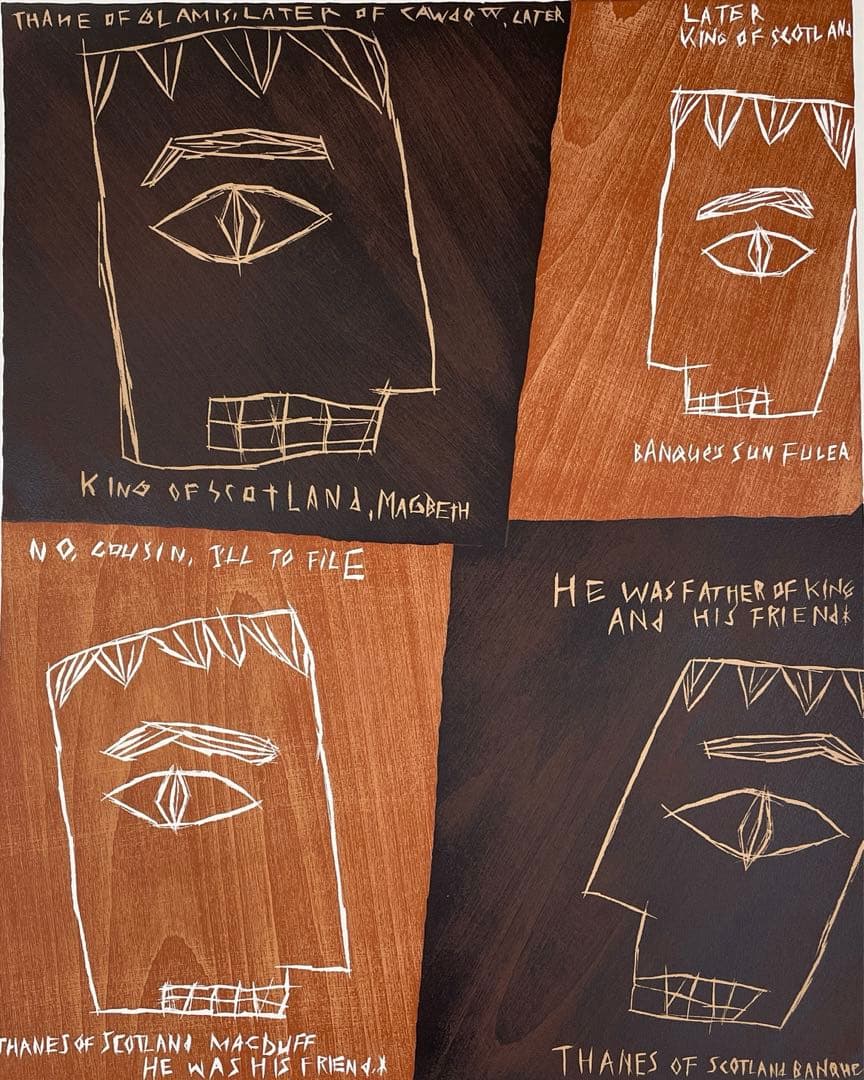 2157 RoshiwOKADA 岡田露愁「BLUMEN」木版シルク限定75部