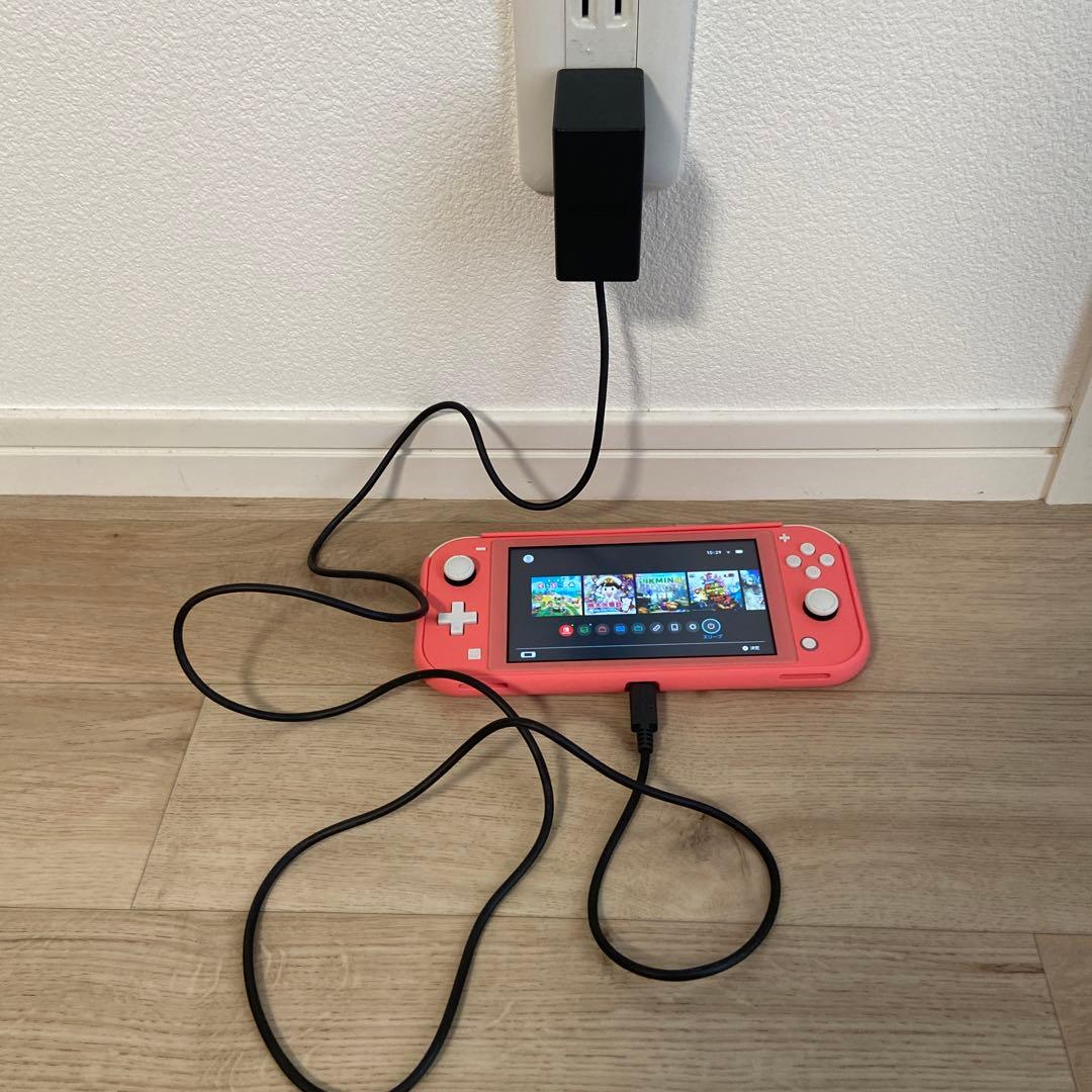 Nintendo Switch Lite ピンク 本体 充電器付き 箱無し