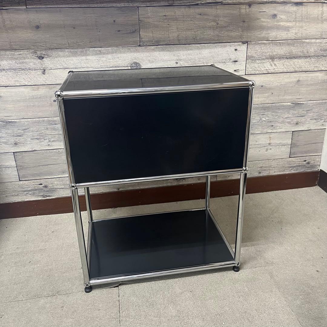 USM Haller １列２段サイドボード 色：黒