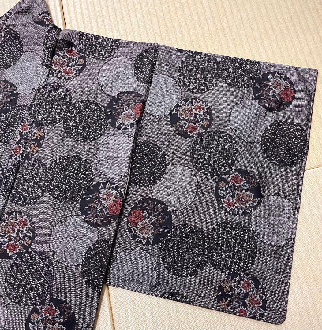 大島紬 泥染 カタス式 9マルキ 雪輪