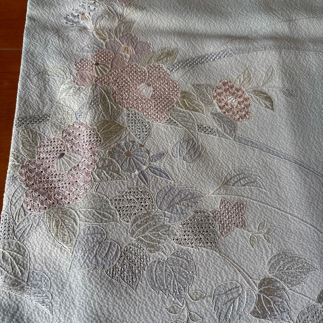 訪問着 スワトウ刺繍 小柄な方 入学式 結婚式 お宮参り