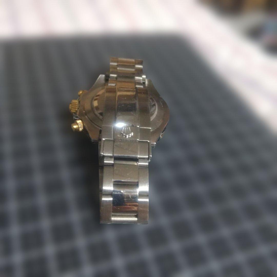 ☆クロノグラフ自動巻き 腕時計 金色と銀色ちょい年代物かな？♢