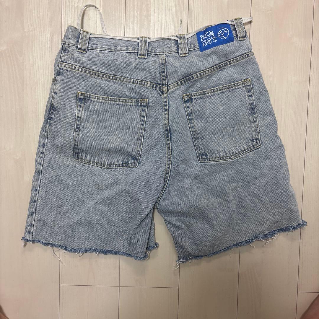 BIG BOY デニム ハーフパンツ ライトブルー Polar Skate Co