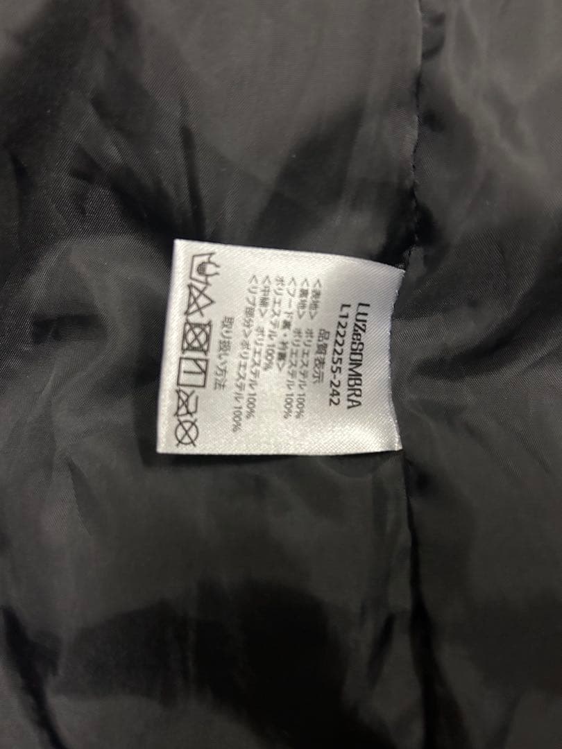 Luz & Sombra ブラックダウンベンチコート Sサイズ