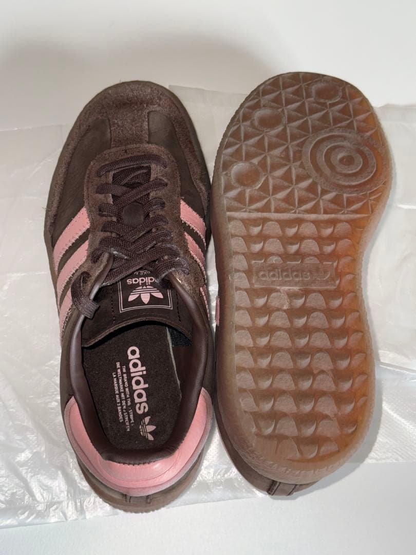 adidas Samba ブラウン/ピンク スニーカー