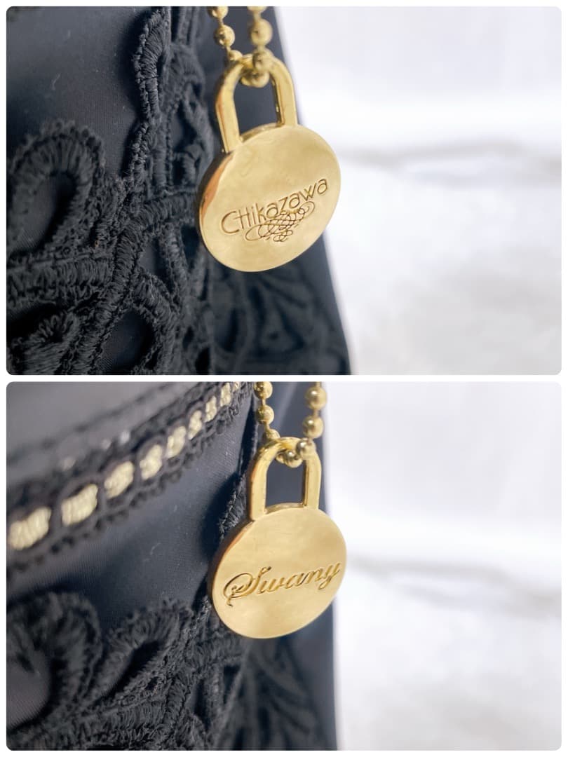 SWANY スワニー キャリーバッグ 近沢レース コラボ ブラック 黒