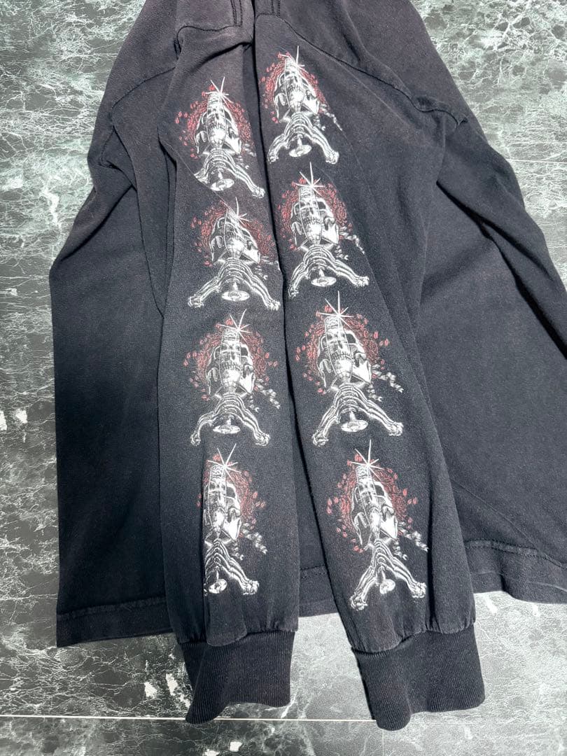 FUCT SSDD ファクトUSA製 ロングTシャツ　ロンT スカル　ドクロ　S