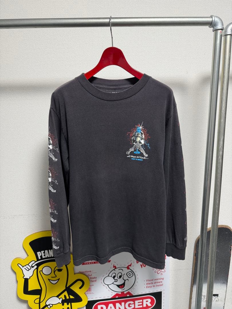 FUCT SSDD ファクトUSA製 ロングTシャツ　ロンT スカル　ドクロ　S