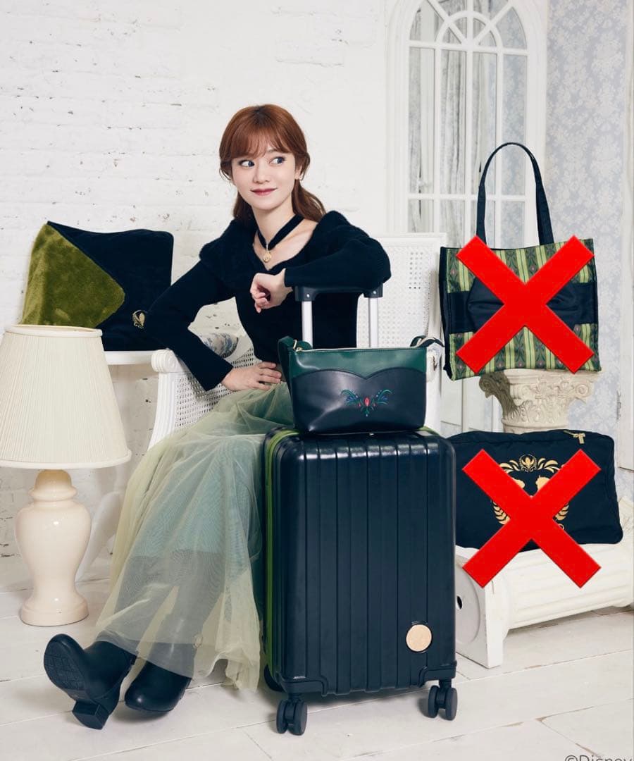 しまむら　ちはる　ハッピーバッグ　キャリーケース　ディズニー　アナ雪　アナ