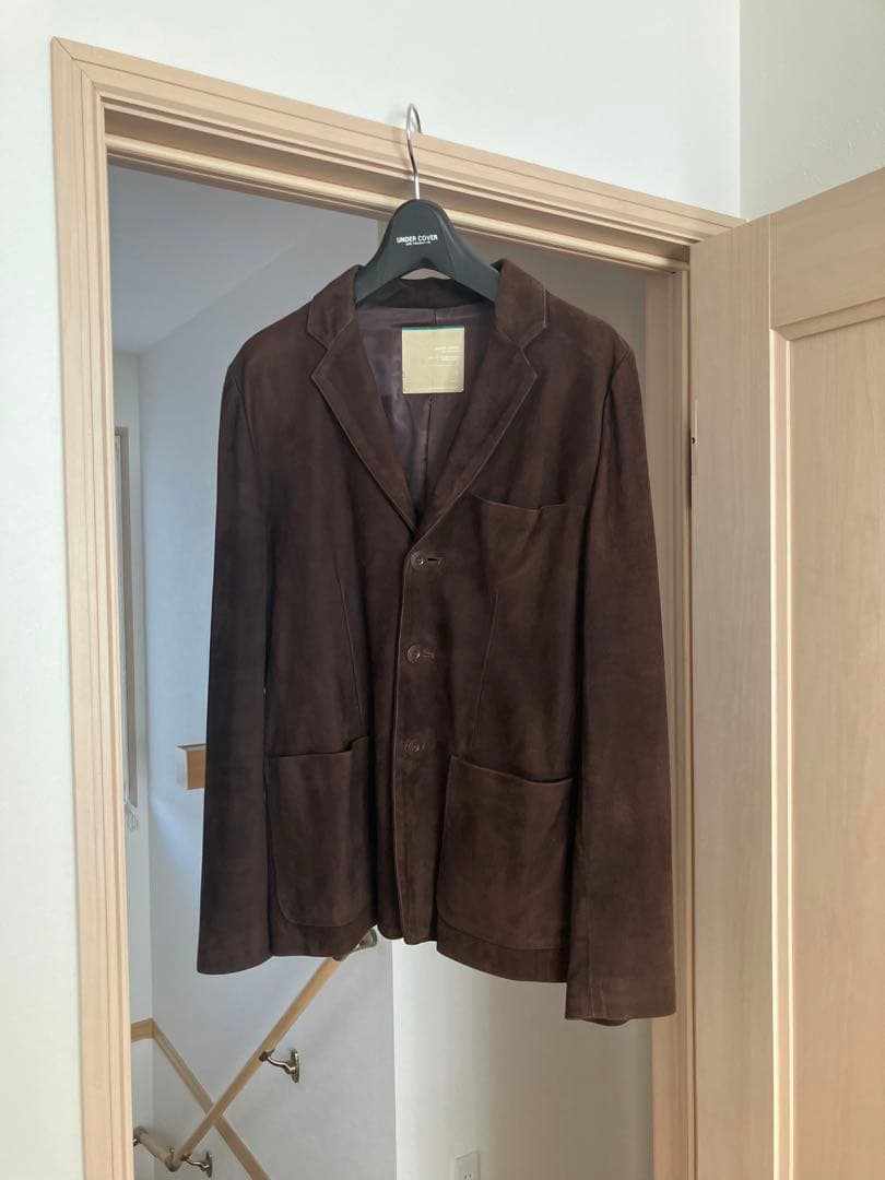 アンダーカバー99AWアンビバレンス期ヌバックスエードレザーテーラードジャケット