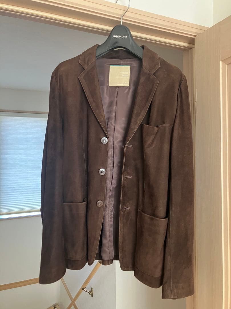 アンダーカバー99AWアンビバレンス期ヌバックスエードレザーテーラードジャケット