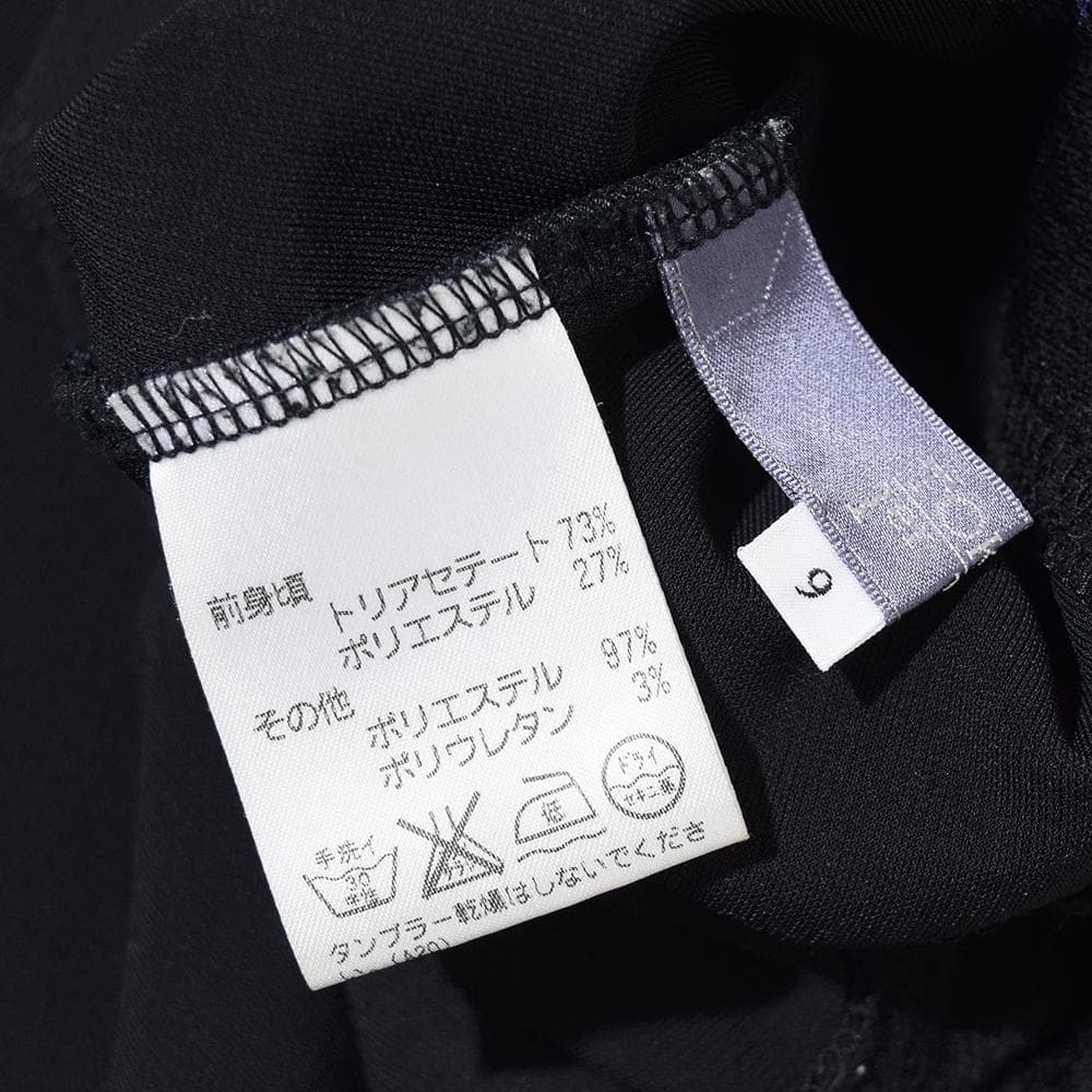 TOKUKO 1er VOL アートプリント ベロア Aライン チュニック 黒