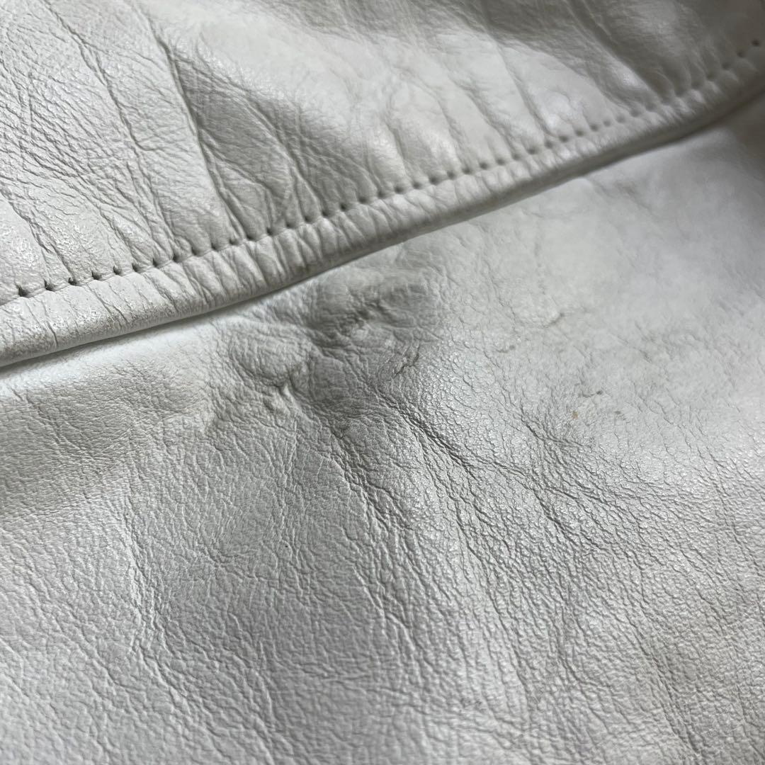 極希少　L相当　好配色　Catch ball袖レザースタジアムジャンパー　44