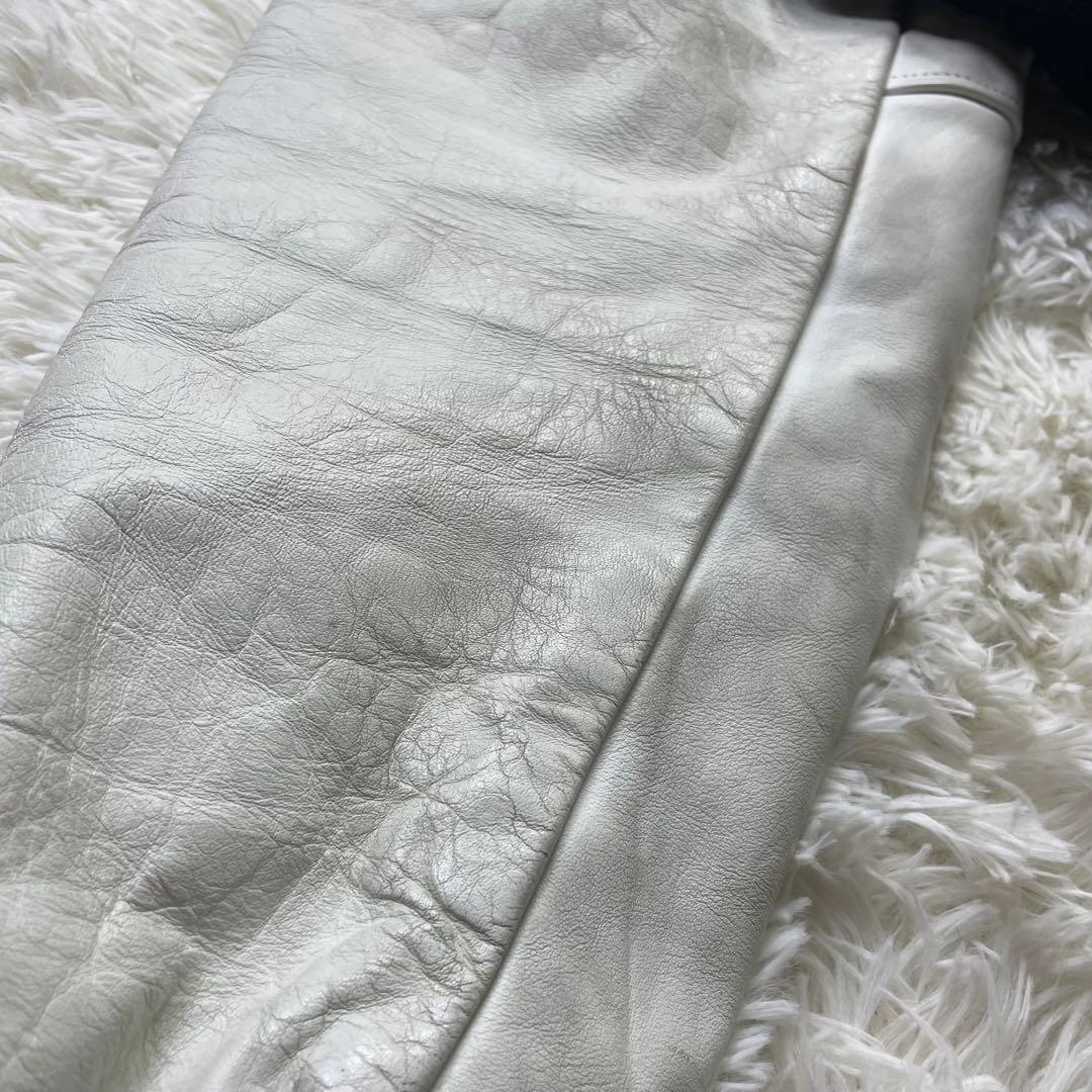 極希少　L相当　好配色　Catch ball袖レザースタジアムジャンパー　44