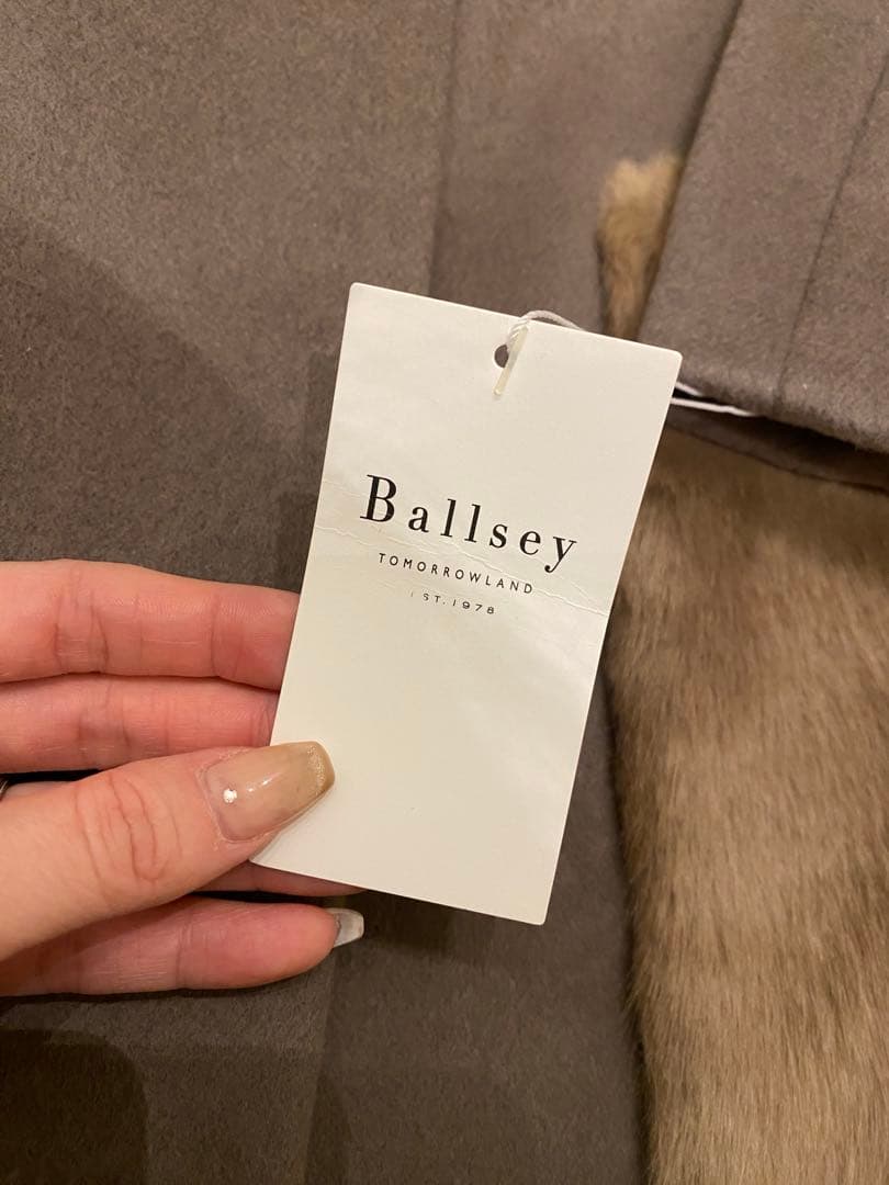 新品未使用　5.7万　ボールジィ Ballsey カシミア　ウールコート　ファー