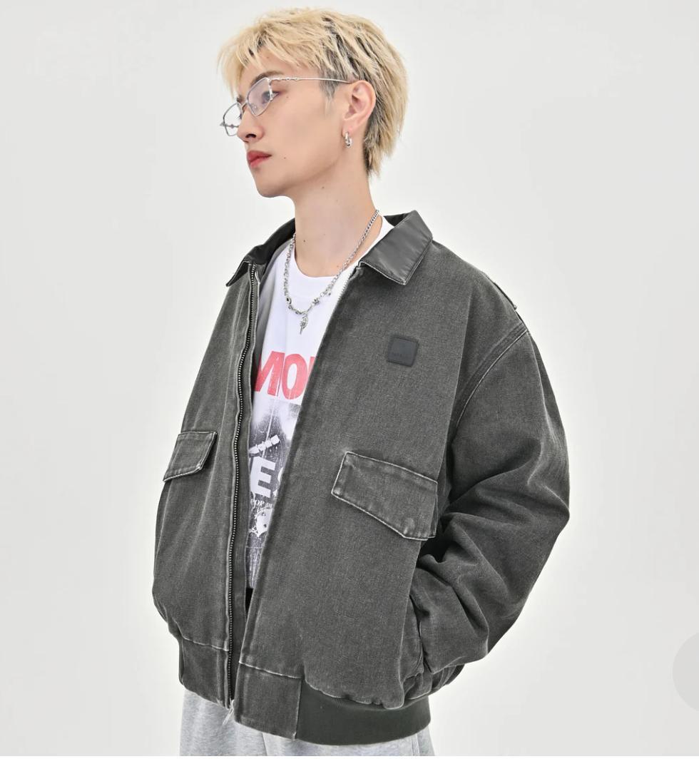 【SALE】L2139レザーカラーデトロイトジャケットS（red）地底人