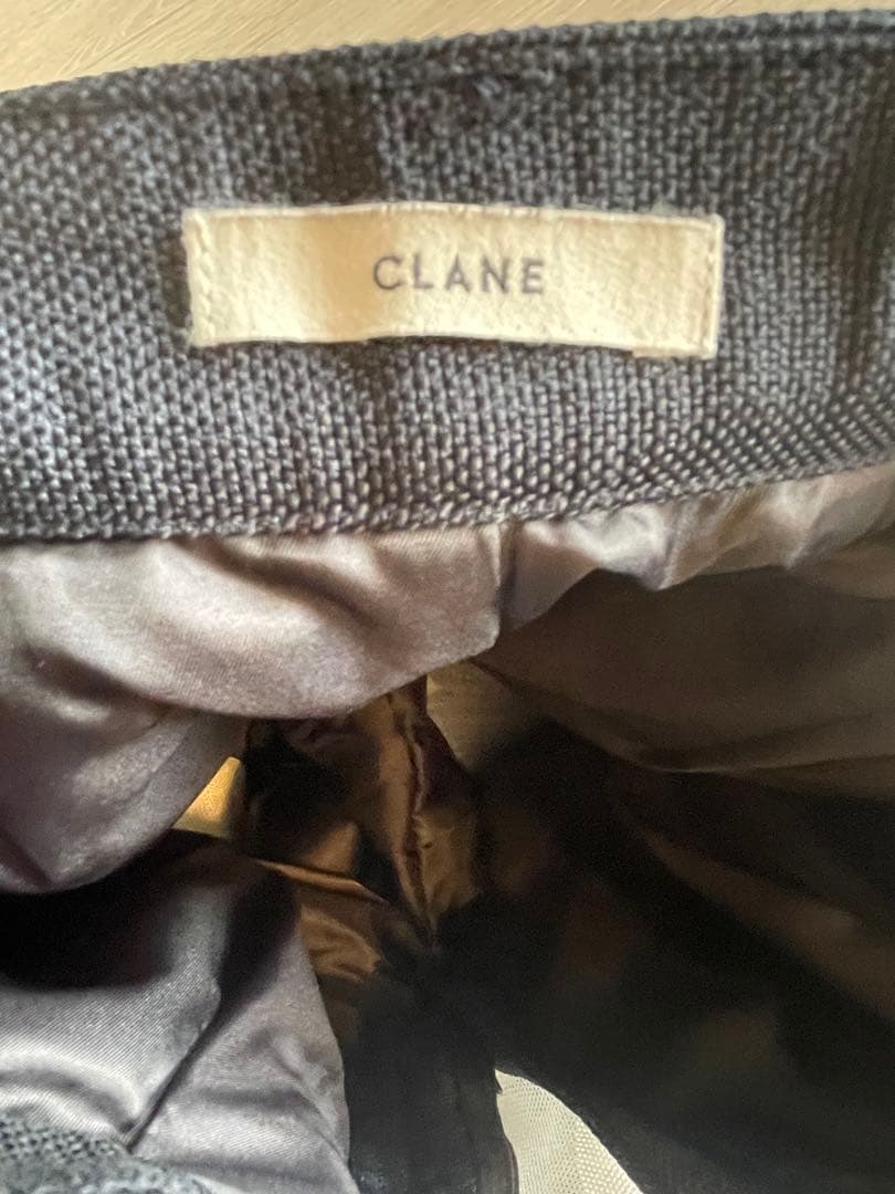 【美品】clane dad short pants ネイビー 1