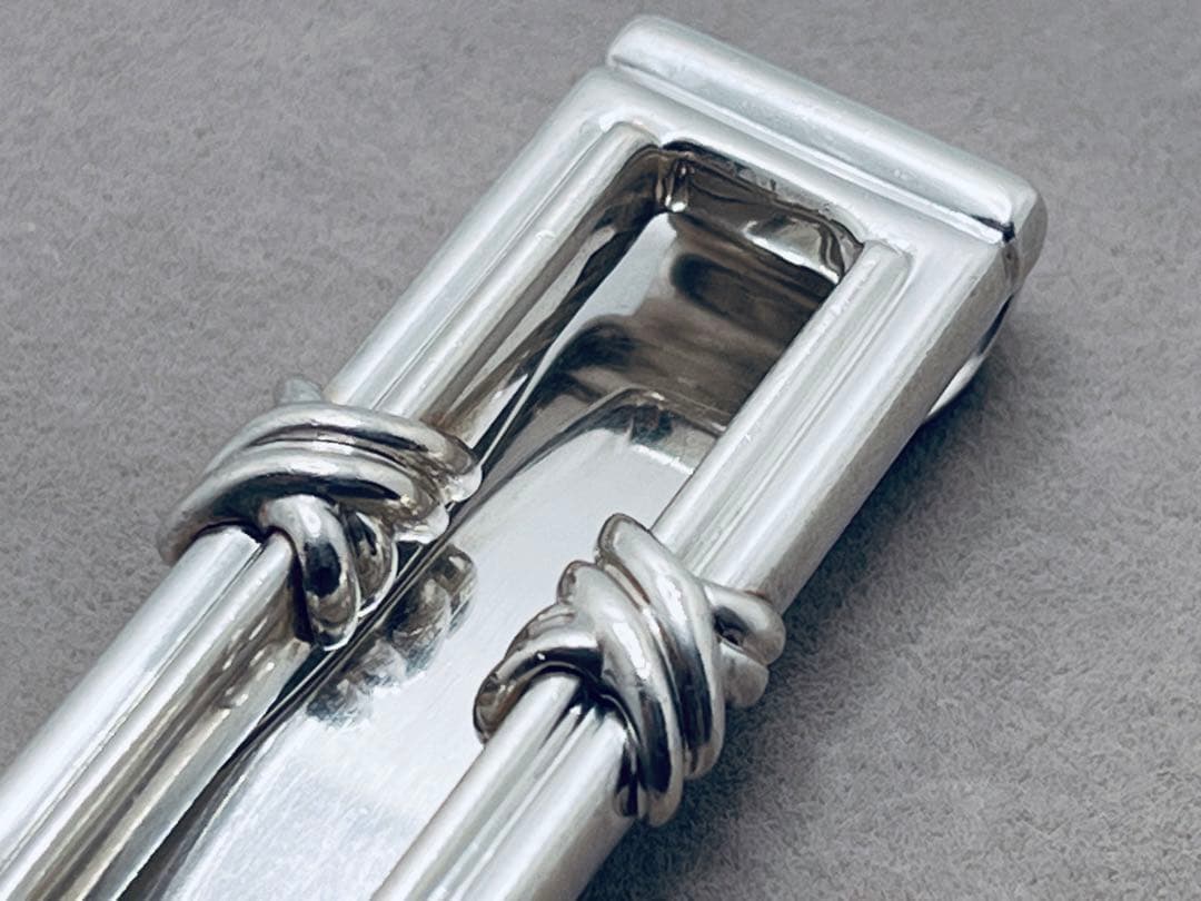 c177 美品　ティファニー　1995 シグネチャー　マネークリップ　925