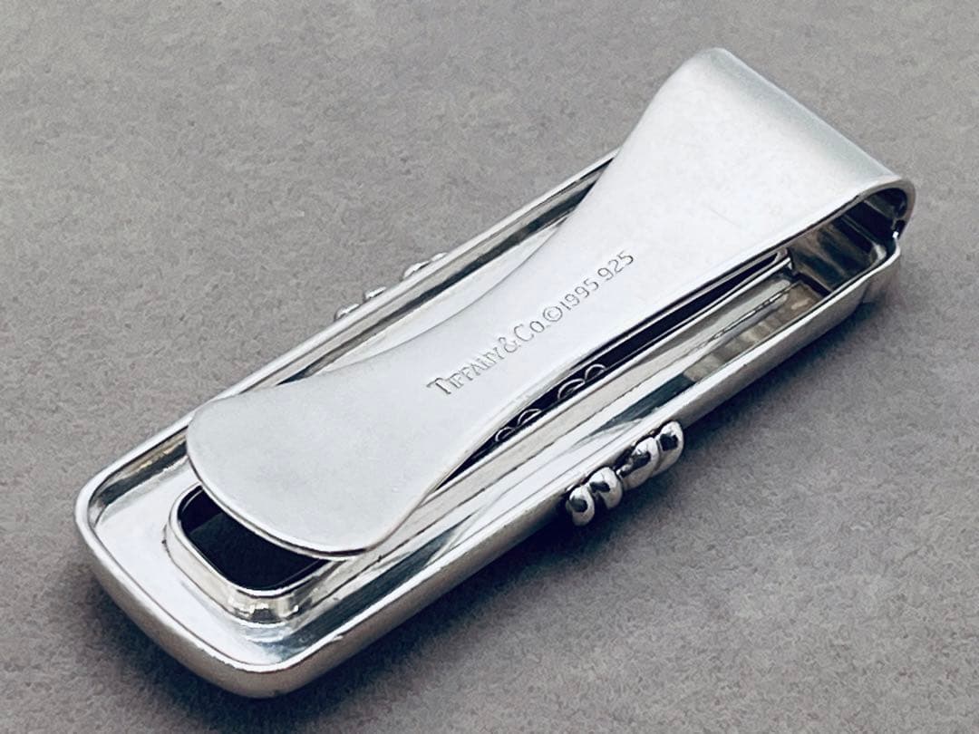 c177 美品　ティファニー　1995 シグネチャー　マネークリップ　925