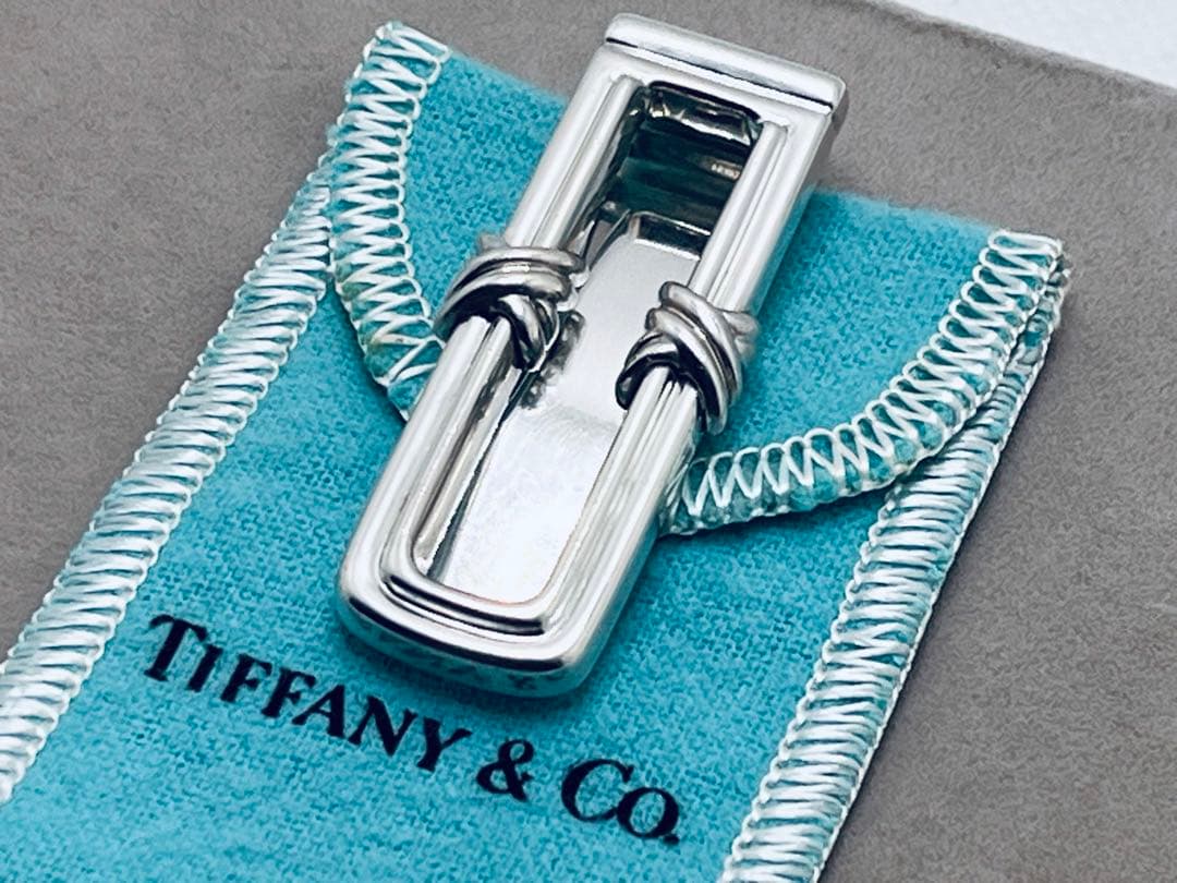 c177 美品　ティファニー　1995 シグネチャー　マネークリップ　925