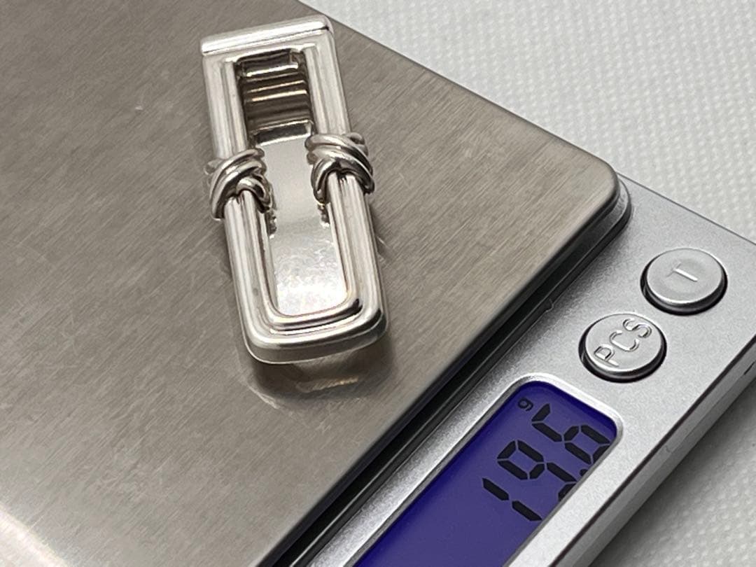 c177 美品　ティファニー　1995 シグネチャー　マネークリップ　925