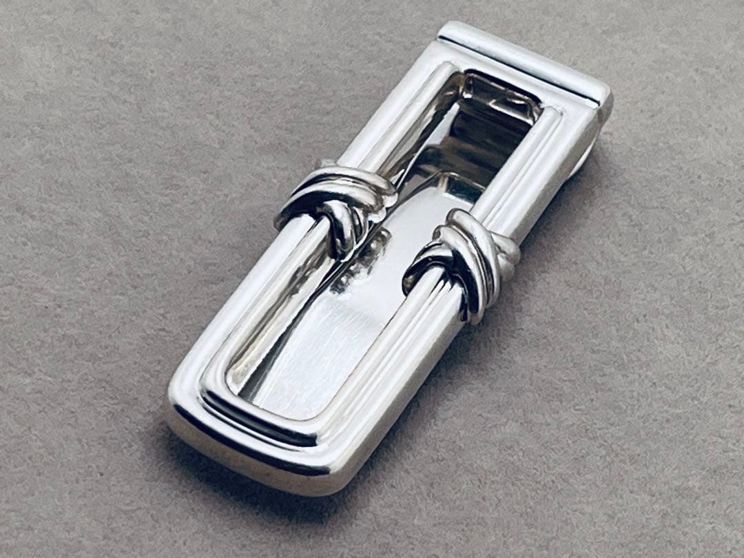 c177 美品　ティファニー　1995 シグネチャー　マネークリップ　925