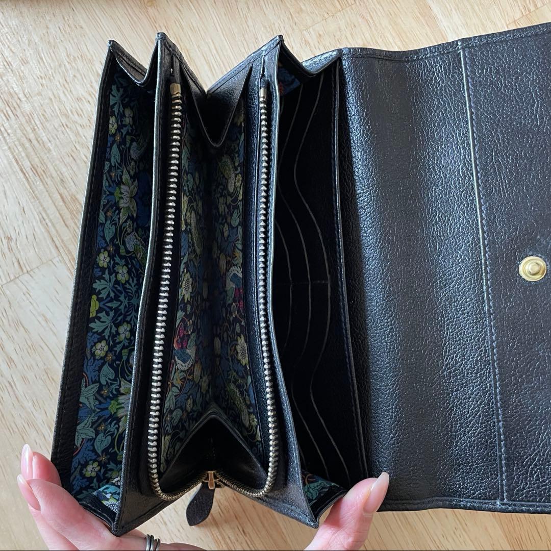 【美品】IL BISONTE イルビゾンテ 長財布 黒