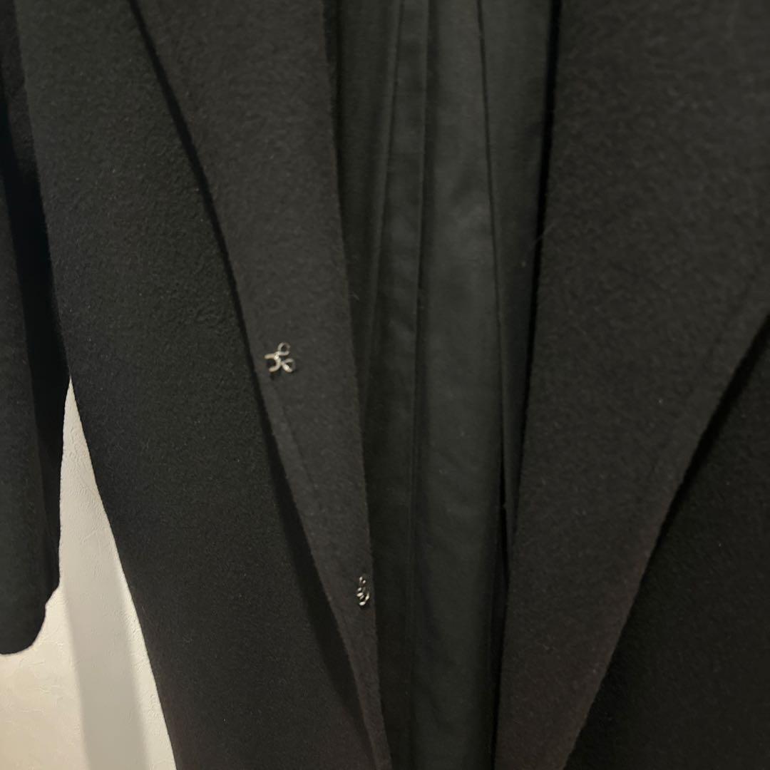 ⭐︎ゆひこ様⭐︎ジャーナル　チェスターロングコート ウール82%アンゴラ12% M黒