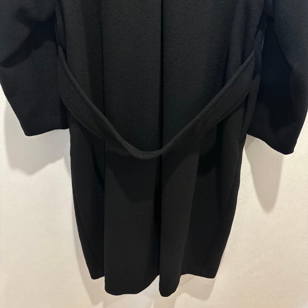 ⭐︎ゆひこ様⭐︎ジャーナル　チェスターロングコート ウール82%アンゴラ12% M黒