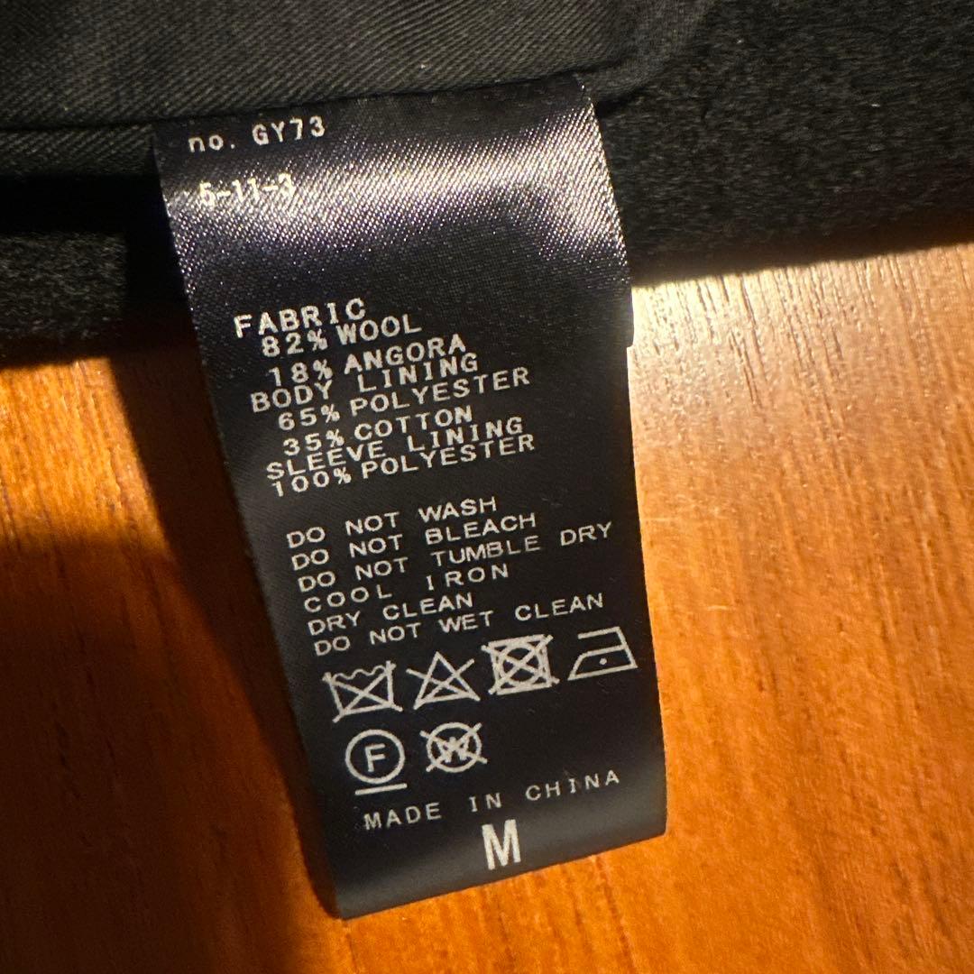 ⭐︎ゆひこ様⭐︎ジャーナル　チェスターロングコート ウール82%アンゴラ12% M黒