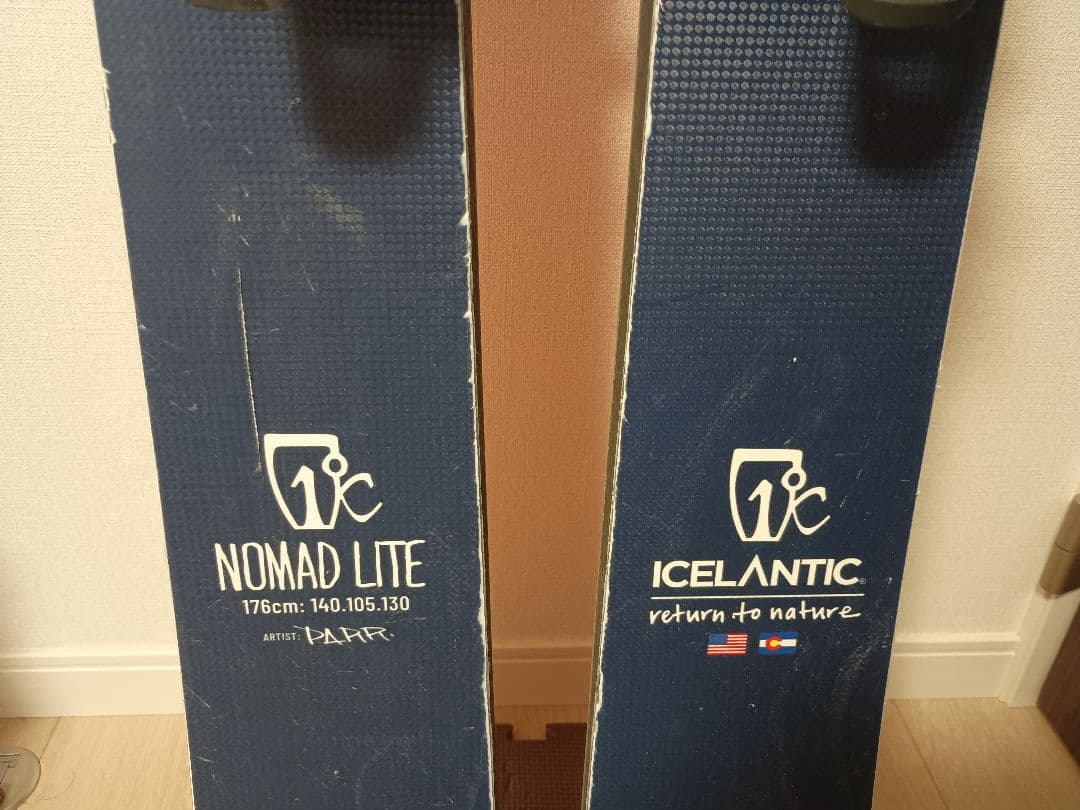 ICELANTIC nomad lite105 176cm ビンディングシール