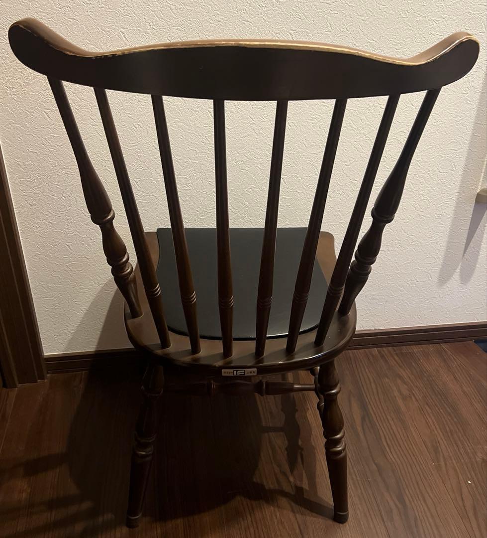 アイエフ 木製椅子 ウインザーチェア ダイニングチェア ビンテージ　レトロ