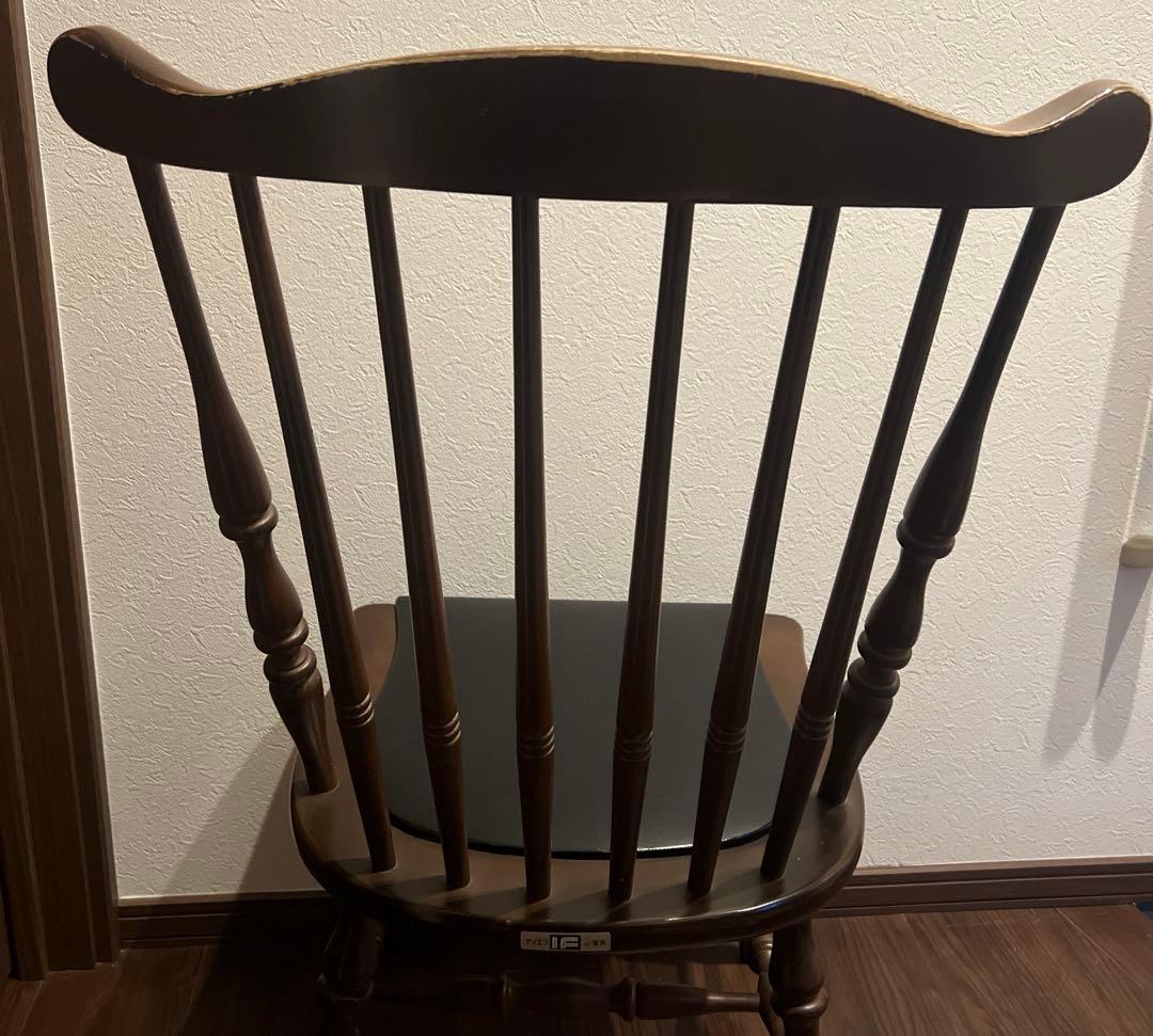 アイエフ 木製椅子 ウインザーチェア ダイニングチェア ビンテージ　レトロ