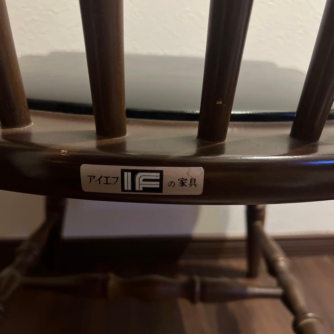 アイエフ 木製椅子 ウインザーチェア ダイニングチェア ビンテージ　レトロ
