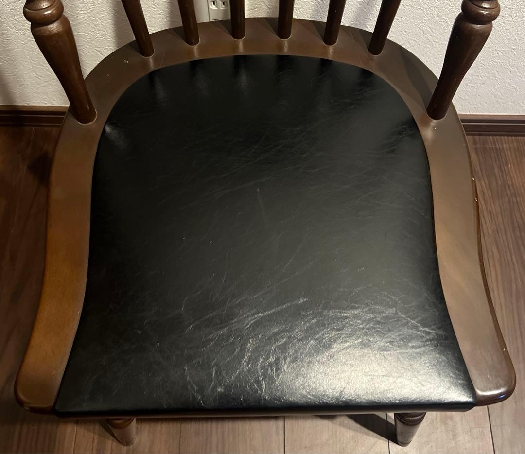 アイエフ 木製椅子 ウインザーチェア ダイニングチェア ビンテージ　レトロ