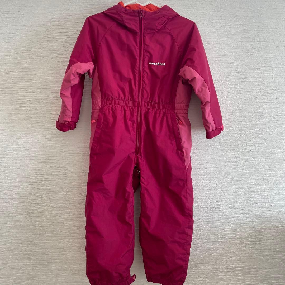 モンベル　スキーウェア120 ピンク