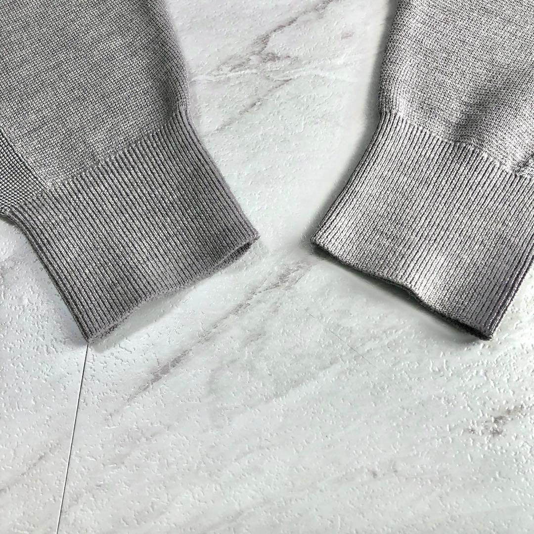 【新品 近年モデル】Theory ドライバーズニット メリノ ストレッチ グレー