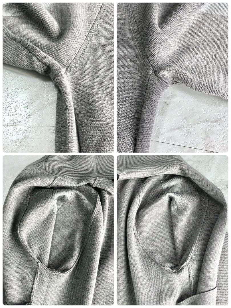 【新品 近年モデル】Theory ドライバーズニット メリノ ストレッチ グレー