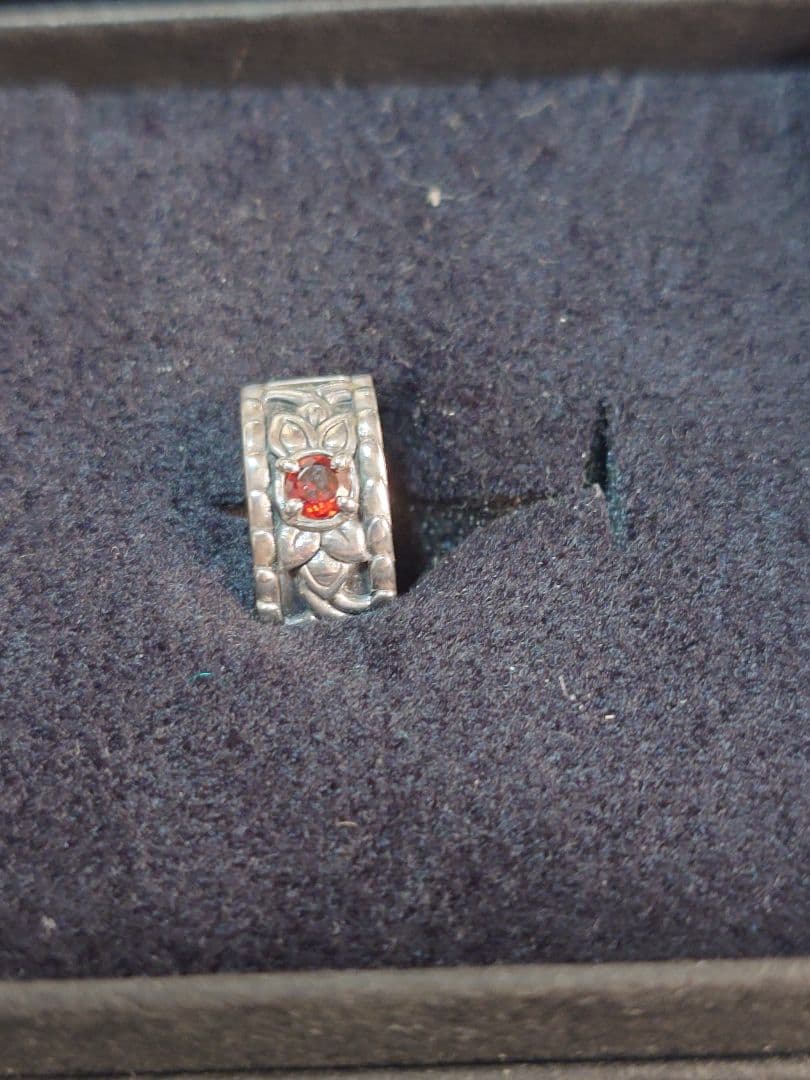 ブラッディマリー　ブッディストランプピアス　ガーネット