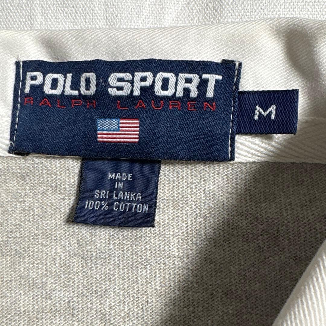 美品 90s POLO SPORTS ポロスポーツ ラルフローレン ラガーシャツ