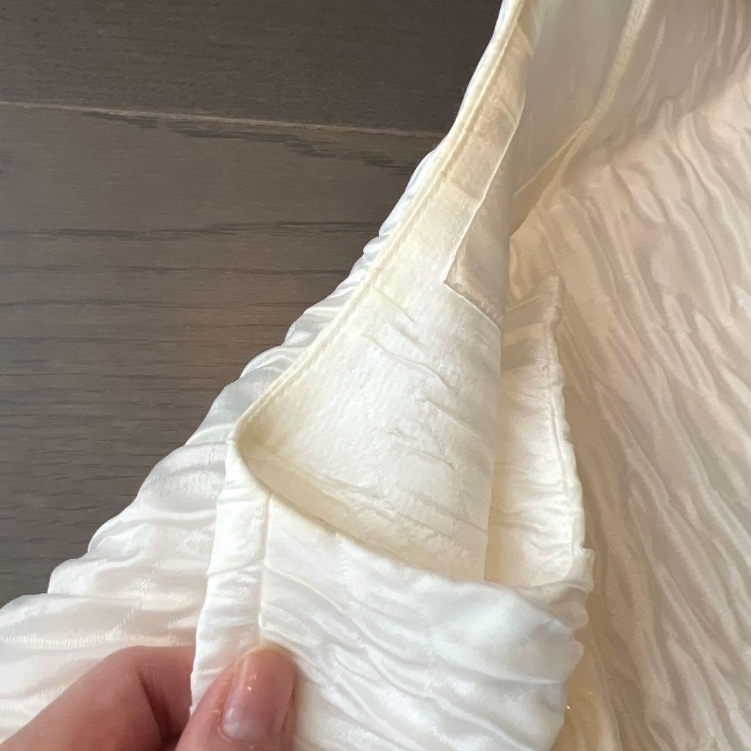 noir kei ninomiya ノーカラージャケット M ホワイト