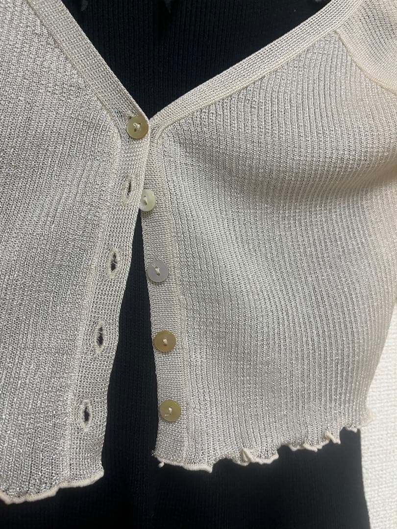 【amerge】ribbon onepiece×cardigan