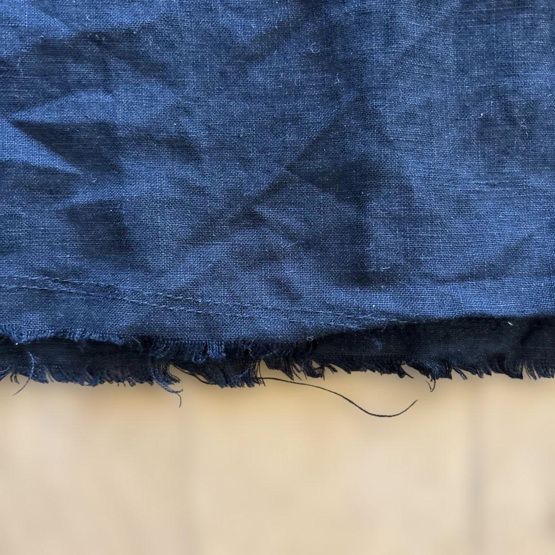 未使用に近い　ネストローブ　定番キャミワンピース　リネン　ブラック　通年活躍