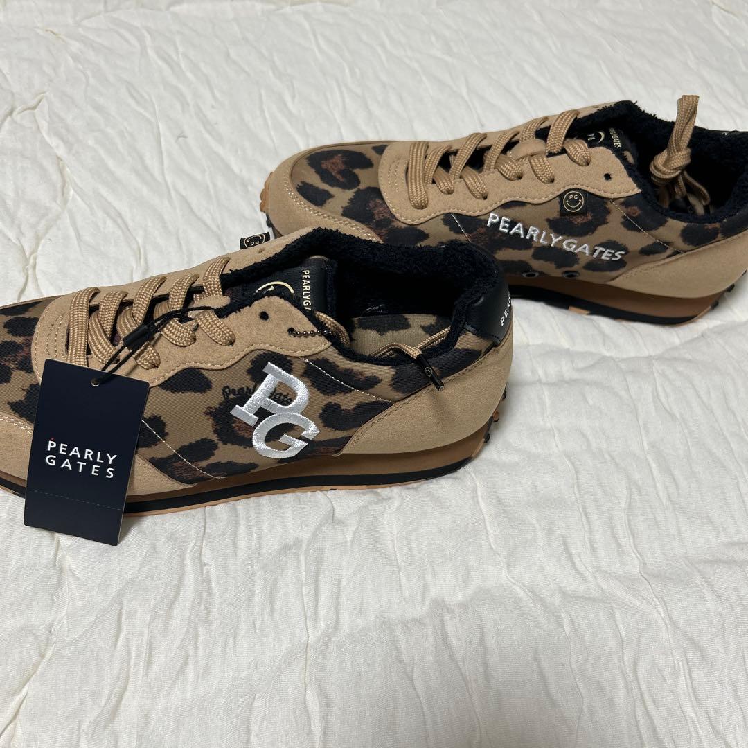 PEARLY GATES ヒョウ柄 ゴルフシューズ　レオパード　スニーカー
