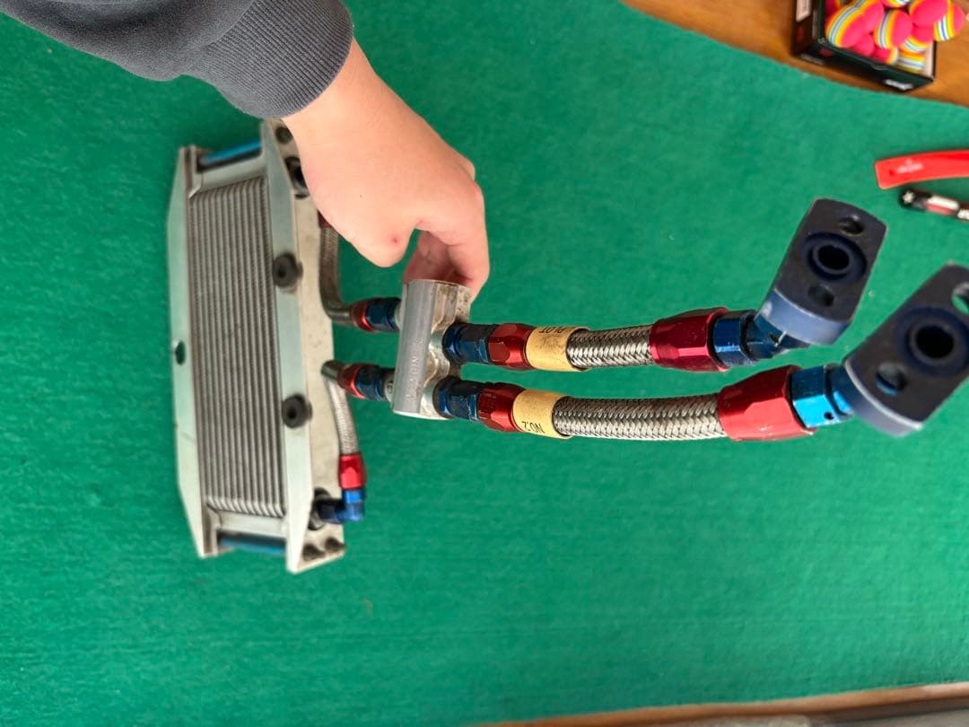 ゼファー750 オイルクーラー　サーモスタット付き