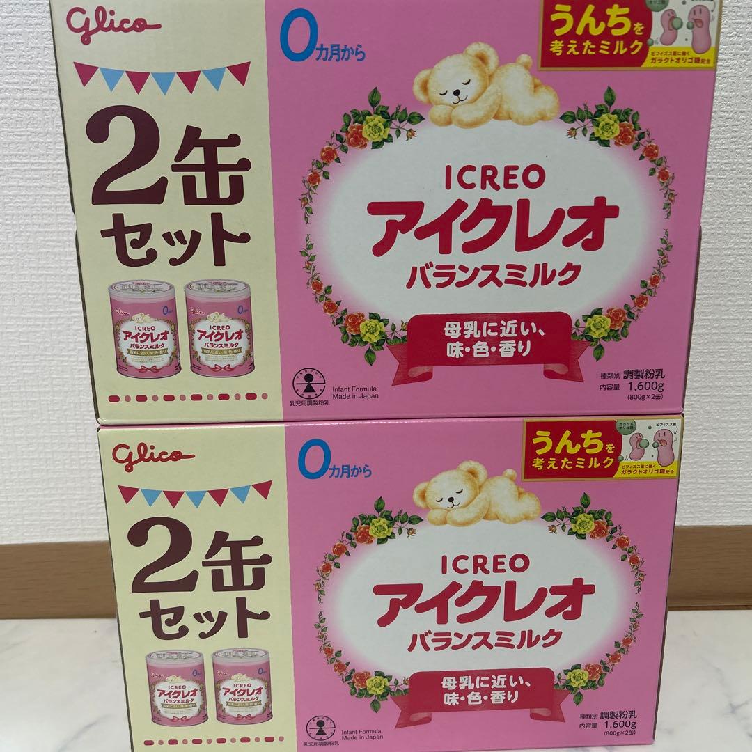 Glico アイクレオ バランスミルク 4缶セット 800g