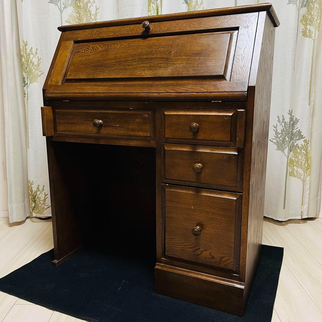 木製　ライティングビューロー